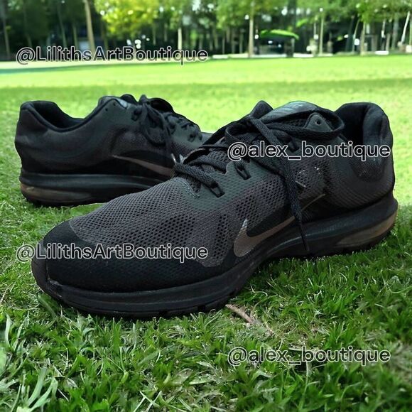Nike Air Max Dynasty 2 Black Gray Men's Running Training Sneakers Size 12 - Picture 1 of 13